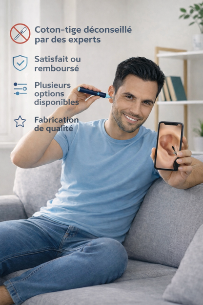EarCleaner™ | Kits d'extraction des bouchons de cérumen avec caméra
